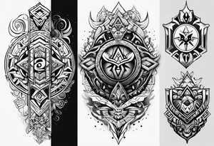 Zelda sleeve tattoo idea