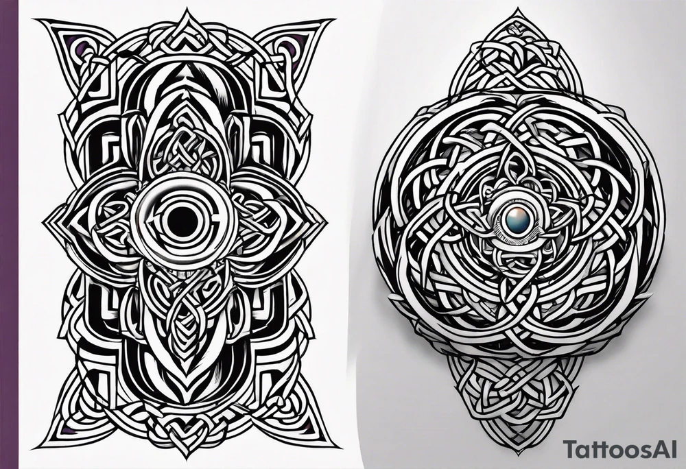 Celtic knot shoulder tattoo tattoo idea