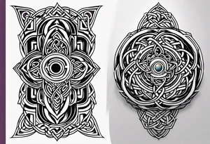 Celtic knot shoulder tattoo tattoo idea