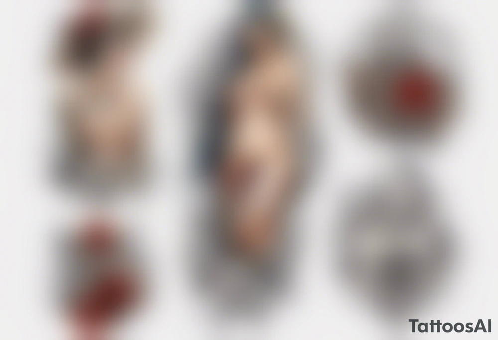 nackte frau tattoo idea