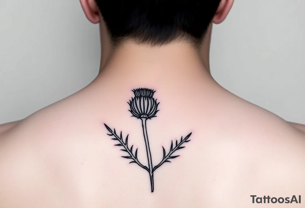 Scottish thistle tattoo idea