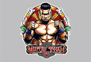 Muay Thai bow tattoo idea