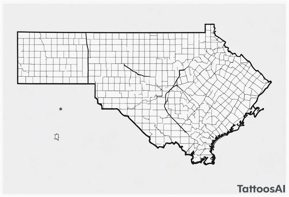 Simple oklahoma outline tattoo idea