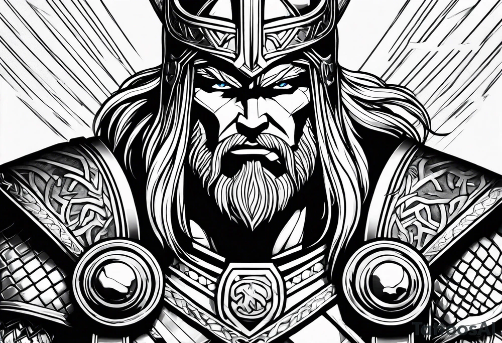 Thor im Kampf tattoo idea