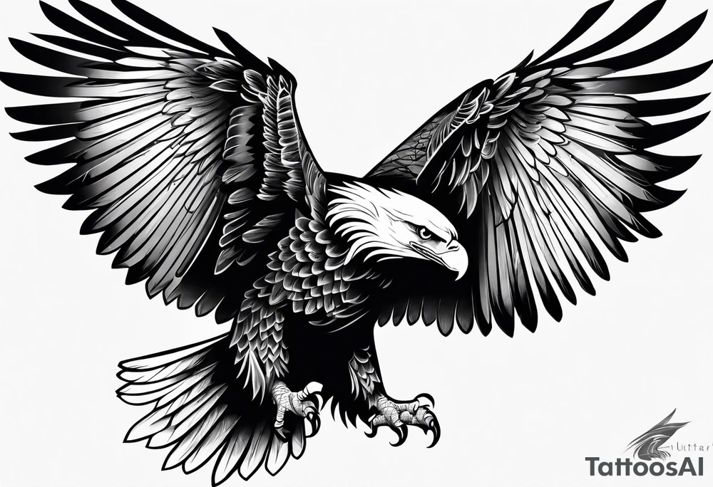 forearm tattoo
eagle just the wing tattoo idea