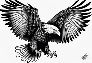 forearm tattoo
eagle just the wing tattoo idea