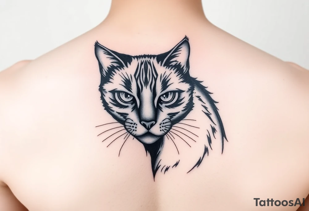 Black Cat tattoo idea