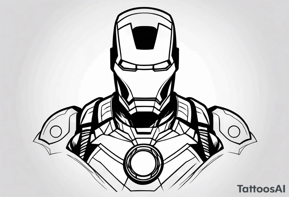 iron man mixed with a skull tattoo idea