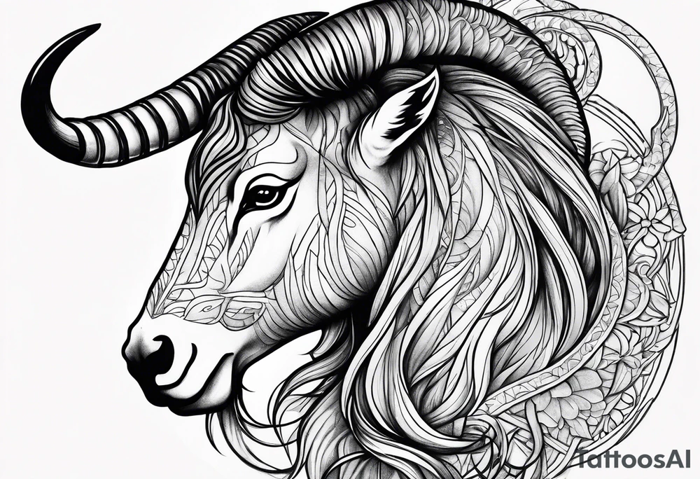Capricorn tattoo idea