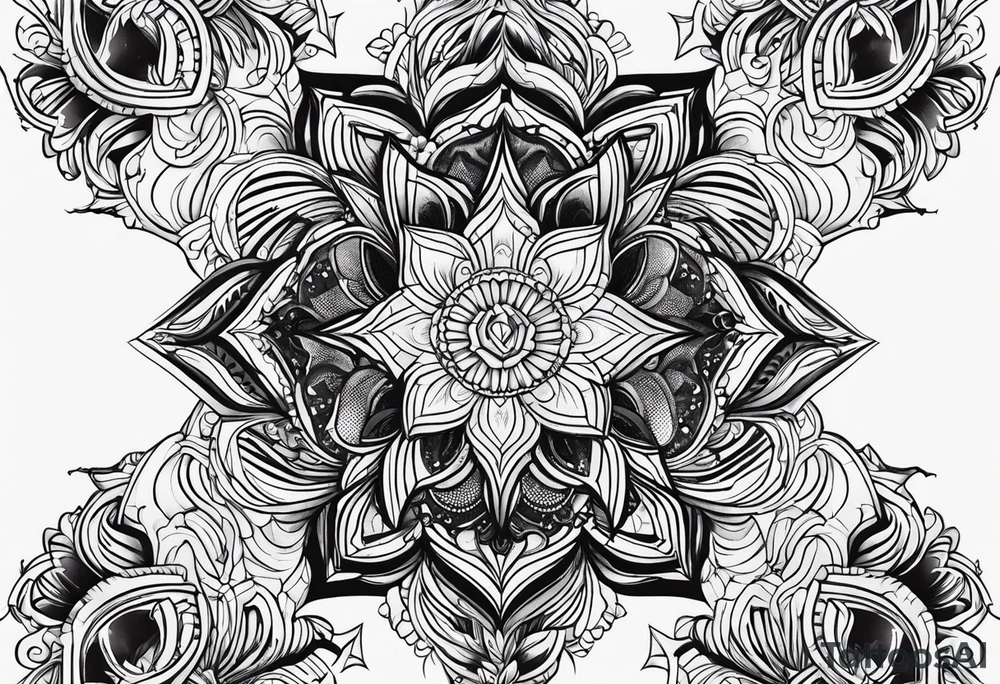 arm tattoo black work tattoo idea