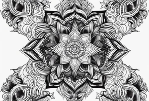 arm tattoo black work tattoo idea