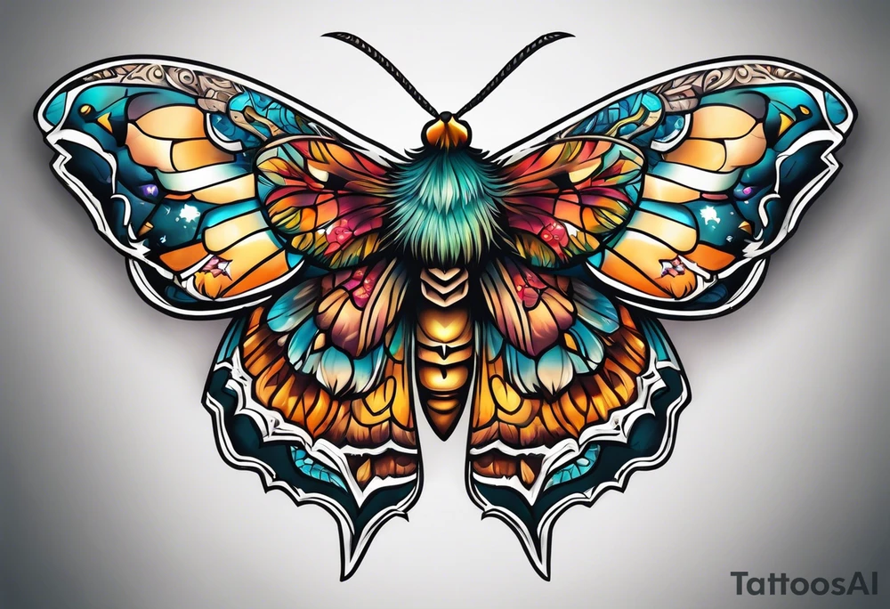 Moth in Colorado tattoo idea
