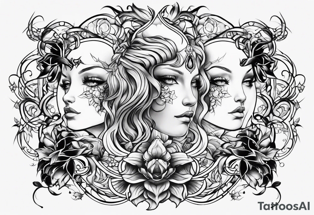 Gemini symbol tattoo idea