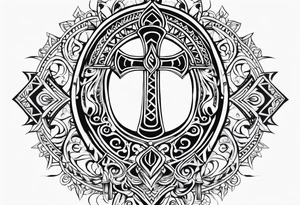 ankh, tribal, tattoo idea