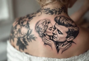 marilyn Monroe and JFK kissing tattoo idea