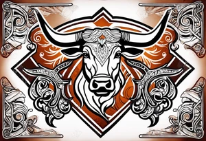 Texas longhorns and A&M aggies tattoo idea
