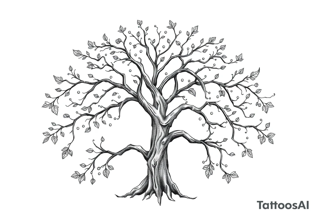 Irish family tree tattoo idea