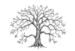 Irish family tree tattoo idea