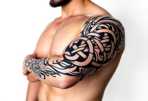 tibetan endless knot tattoo idea