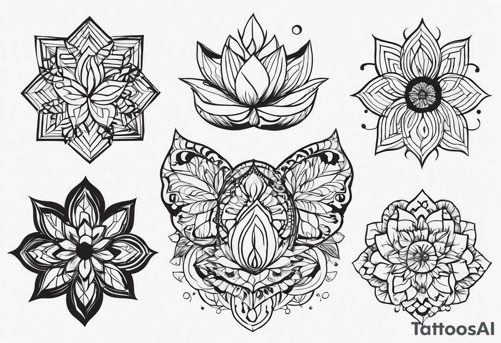 Силуэт черной кошки с крыльями бабочки tattoo idea