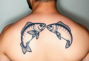 Father daughter matching fishing tattoos tattoo idea
