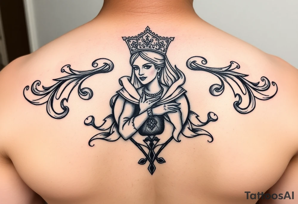 Queen of Hearts tattoo idea