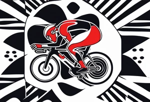 Triathlon IronMan swimming cycling running tattoo idea