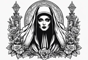Evil nun. Death tattoo idea