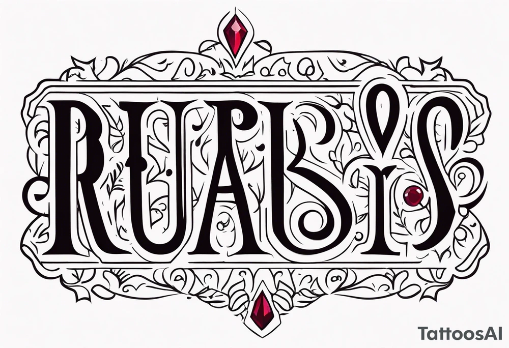 Ruby 🐾 tattoo idea