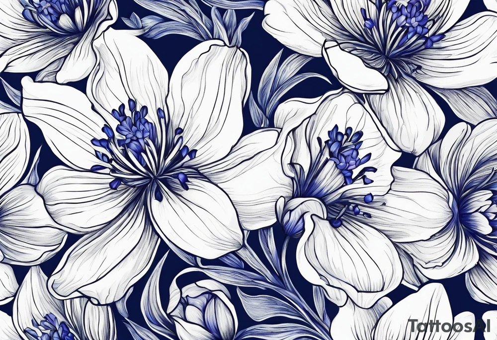 Blue bonnets tattoo idea