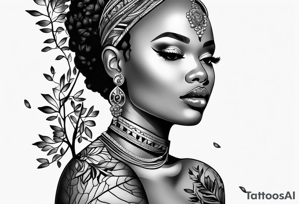 African Flame tree tattoo idea
