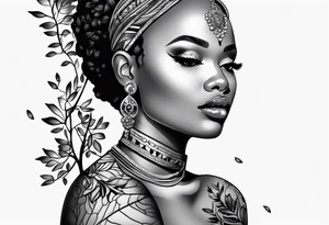 African Flame tree tattoo idea