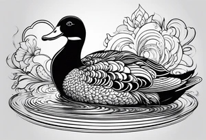 detetive com um pato tattoo idea