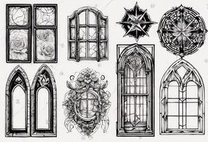 Old window tattoo idea