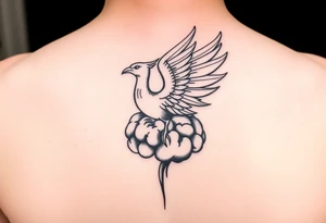 Phoenix rising out of a brain tattoo idea