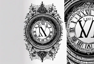 Roman numerals Birth date tatto on wrist Birth date is 27-06-2005 tattoo idea