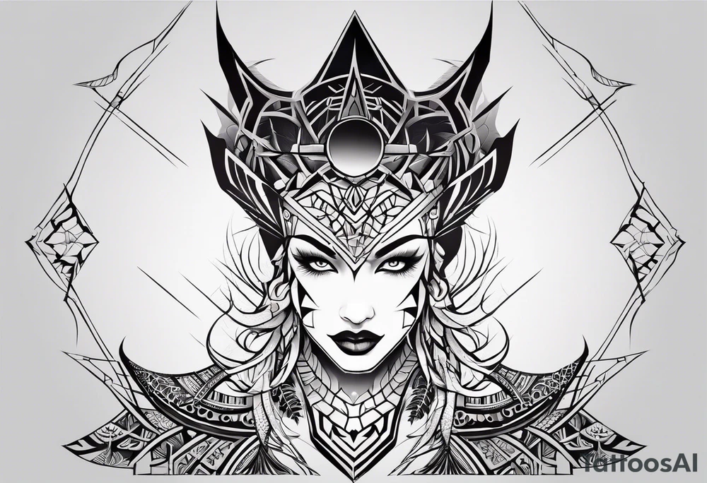 Neotribal spider tattoo idea