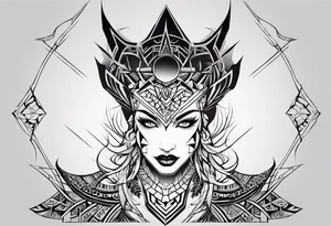 Neotribal spider tattoo idea