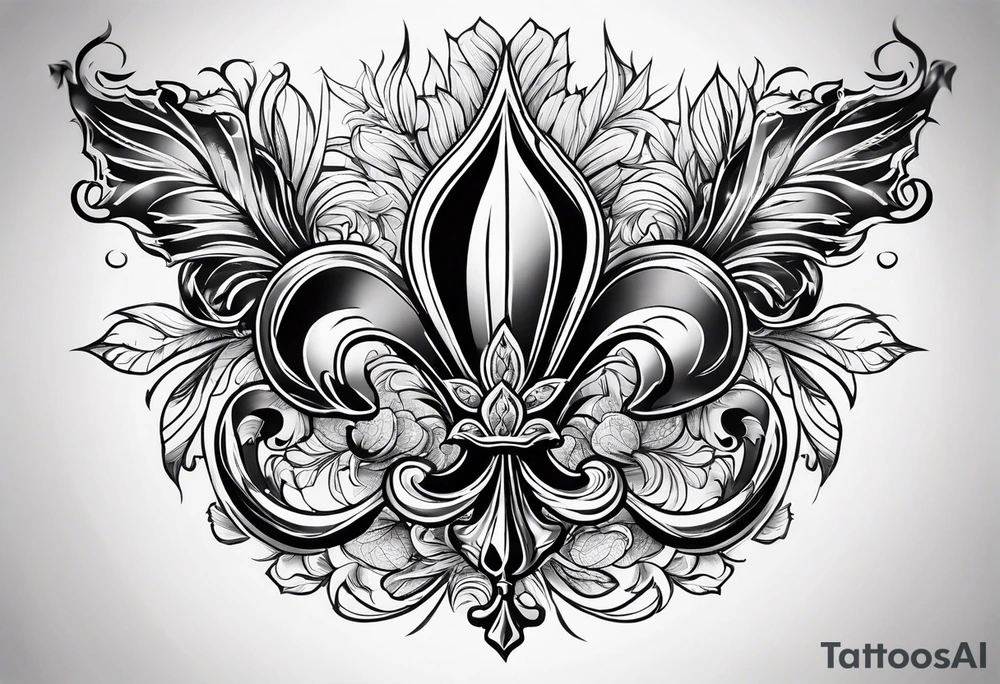 Résilience fleur de lys tattoo idea