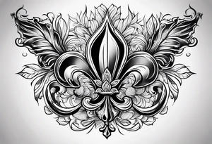 Résilience fleur de lys tattoo idea