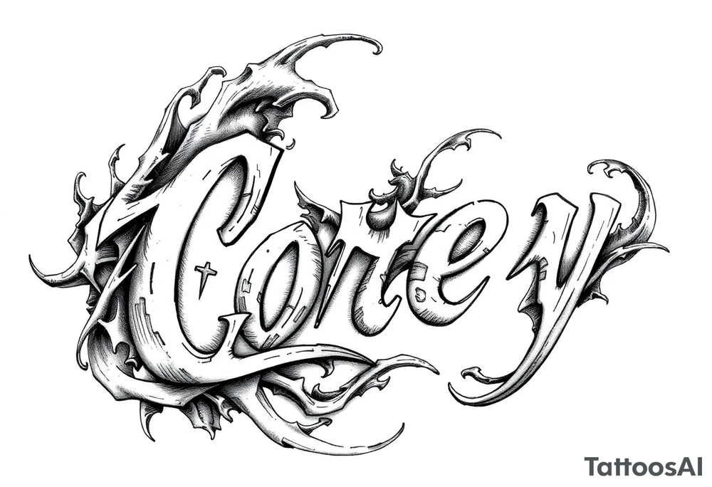 The name Corey tattoo idea