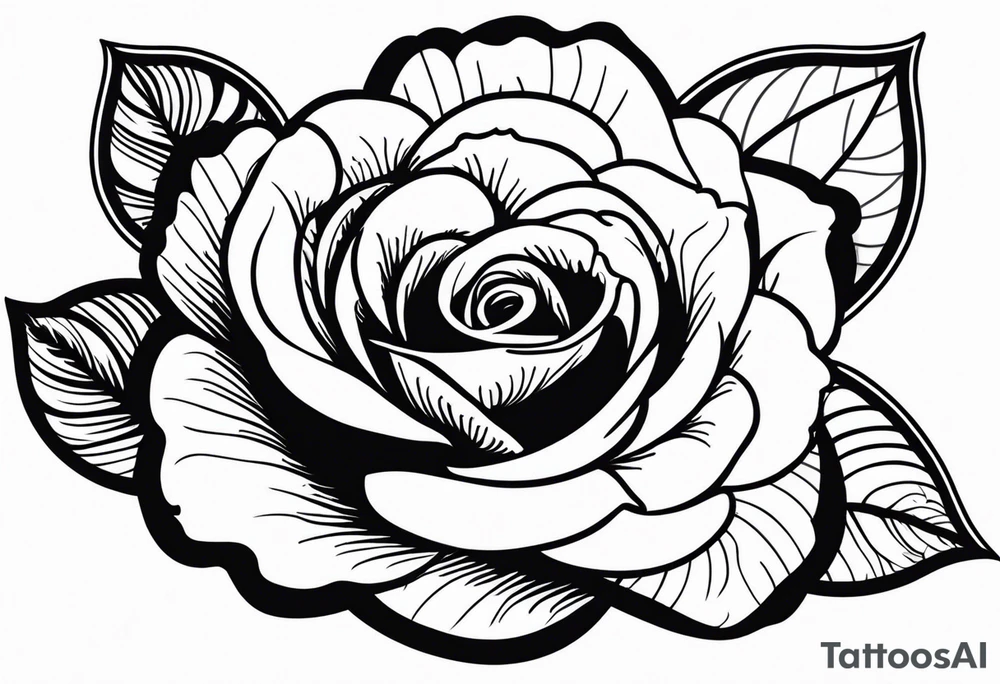 Roses and ornemental tattoo idea