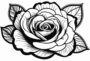 Roses and ornemental tattoo idea