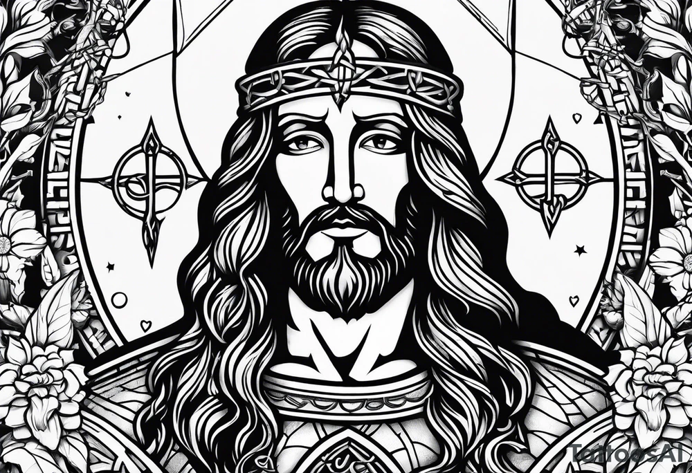 Witchcraft Jesus jail mom farm tattoo idea