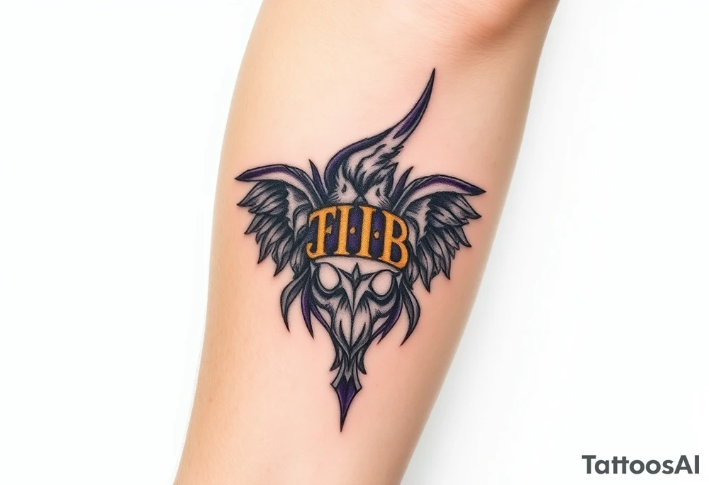 bib 2013 purple and gold tattoo idea