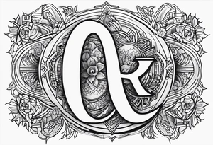 Initials RET tattoo idea