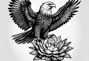 Maintains,  cactus, eagle, forearm tattoo idea