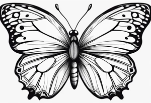 Common butterfly tattoo idea