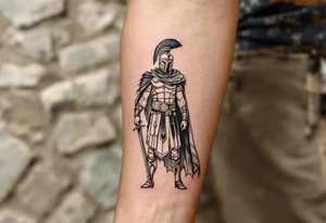 gladiator roman soldier standing colosseum interior combat sword helmet cape sand wind eagle legion tattoo idea