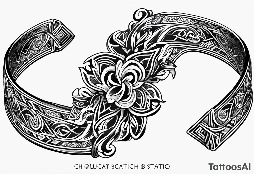 scottish bracelet with MKB tattoo idea